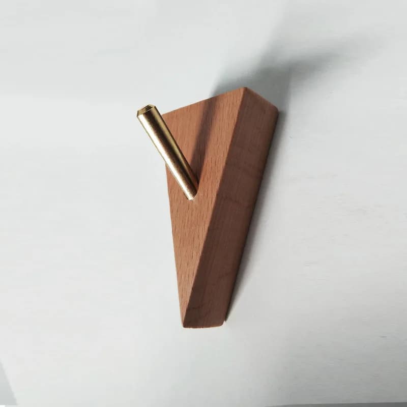 porte manteau mural design bois